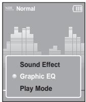 SAMSUNG YP-K3JQR - Pour selectionner l'affichage de I'égaliseur graphique EQ - 1
