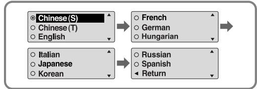 SAMSUNG YP-T4H - Language - 1