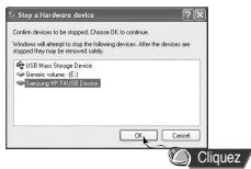 SAMSUNG YP-T4H - Débranchement du cable USB - 3