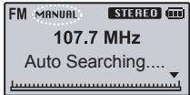 SAMSUNG YP-U3JQW - Recherche de stations FM - 1
