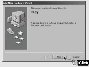 SAMSUNG YP-T8A - Installation manuelle du pilote USB - 1