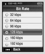 SAMSUNG YP-T8A - Bit Rate - 1