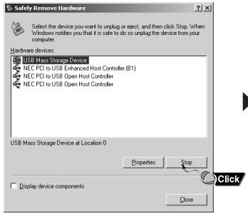 SAMSUNG YP-T8A - Débranchement du câble USB - 2