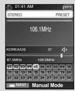 SAMSUNG YP-T8A - Recherche d'une pré-sélection - 1