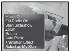 Music On FM Radio On Start Sildeshow Zoom Rotate Auto Pivot Transition Effect Select as My Skin