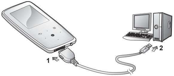 SAMSUNG YP-S3 - Transfert de fichiers vers le lecteur avec EMODIO - 1