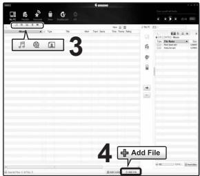 SAMSUNG YP-S3 - Transfert de fichiers vers le lecteur avec EMODIO (suite) - 1