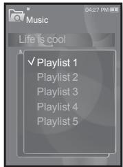 SAMSUNG YP-S3 - Creation d'une LISTE de lecture sur votre lecteur MP3 - 2