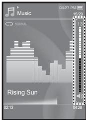 SAMSUNG YP-S3 - Controle du volume - 1