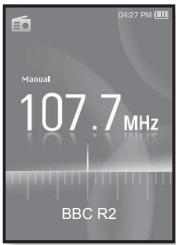 SAMSUNG YP-S3 - Pour écouter une station sélectionnée - 1