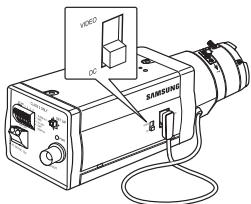 SAMSUNG SCC-B2013P - Réglage du commutateur de sélection de l'objet ALC - 1
