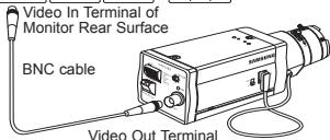 SAMSUNG SCC-B2013P - Connecting cables and checking operation - 6