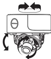 SAMSUNG SCC-B5392P - Ajuste de la direccion de la-camera - 1