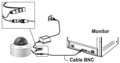 SAMSUNG SCC-B5392P - Conexión de cables y cambio de la configuración - 1