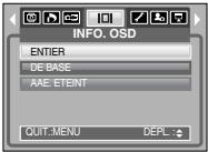 SAMSUNG DIGIMAXL80 - Informations relatives à l'affichage à l'écran - 1