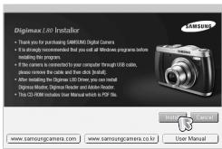 SAMSUNG DIGIMAXL80 - Installer le logiciell - 1