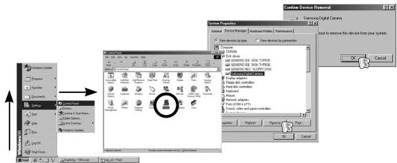 SAMSUNG KENOX X700 - Suppression du Pilote USB pour Windows 98SE - 1