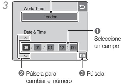 SAMSUNG LANDIAO NV100HD - Seleection de un idioma y configuracion de fecha y hora - 6