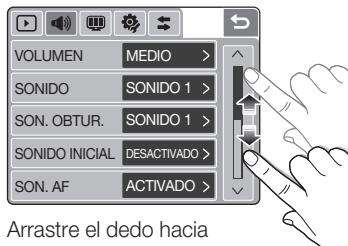 SAMSUNG LANDIAO NV100HD - Uso de la pantalla táctil - 4