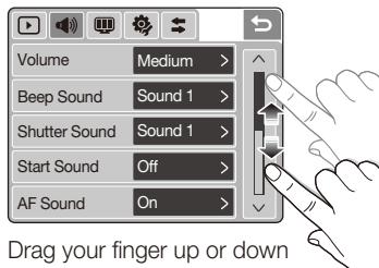 SAMSUNG NV100HD - Use the touch screen - 4