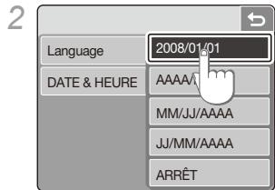 SAMSUNG NV100HD - Réglage de la date et de l'heure - 2