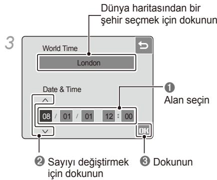 SAMSUNG NV100HD - Tarih ve saati ayarlama - 3