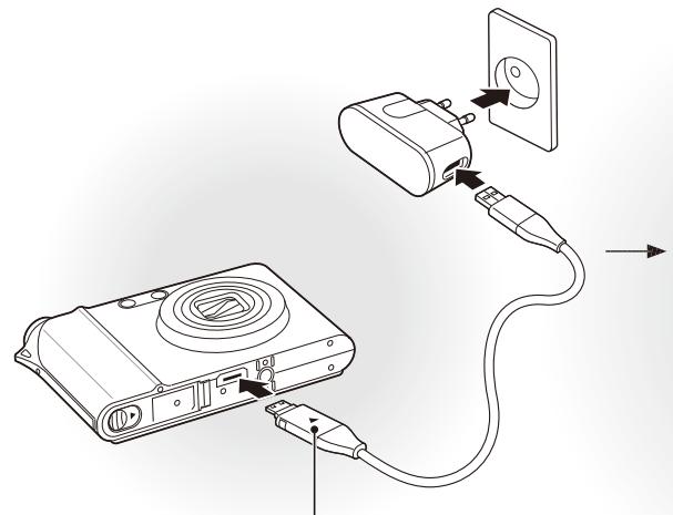 SAMSUNG NV100HD - Mise en charge de la batterie - 1