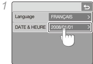 SAMSUNG NV100HD - Réglage de la date et de l'heure - 1
