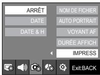 SAMSUNG NV24HD - - Sous-menus - 1