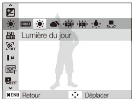 SAMSUNG PL10 - Ex. : sélection de l'option de balance des blancs en mode P - 3