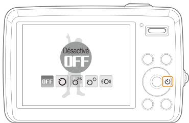 SAMSUNG PL10 - En mode Prise de vue, appuyez sur [💡]. - 1