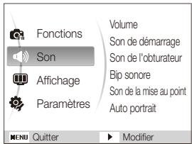 SAMSUNG PL10 - Accéder au menu des paramètres - 1