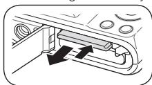 SAMSUNG PL101 - Inserting the battery and memory card - 3