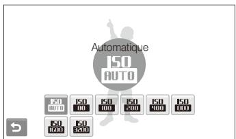 SAMSUNG ST-550 PURPLE - Réglage de la sensibilité ISO - 2