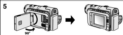 SAMSUNG SC-D103 - Notes regarding the rotation of the LCD screen - 5