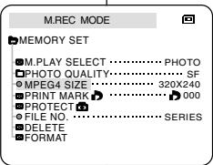 SAMSUNG SC-D103 - Selecting the moving picture sizes (SCD103/D105 only) - 2