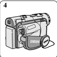 SAMSUNG SC-D103 - Attaching the Lens Cover - 4