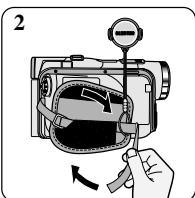 SAMSUNG SC-D103 - Attaching the Lens Cover - 2