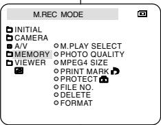 SAMSUNG SC-D103 - Selecting the moving picture sizes (SCD103/D105 only) - 1