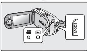 SAMSUNG SC-MX10P - Mise sous et hors tension du camscope numérique Mettez l'appareil sous ou hors tension en glissant l'interupteur POWER vers le bas. - 2