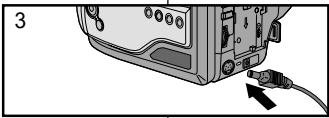 SAMSUNG SC-W61 - Utilisation de l'adaptateur secteur et du câble DC - 3