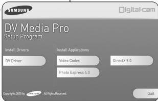 SAMSUNG VP-D351 - Installation du programme - 2