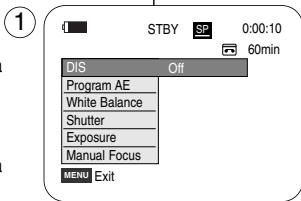SAMSUNG VP-D352 - Menu rapide: Stabilisateur d'image numérique (DIS) - 1