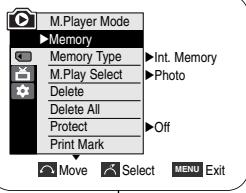 SAMSUNG VP-D352 - Copier dans (Copie les fichiers de la carte mémoire vers la mémoire interne) (modèles VP-D354(i)/D355(i) uniquement) - 2