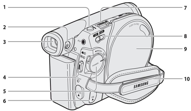 SAMSUNG VP-DC175WB - 右视图和下视图 - 1