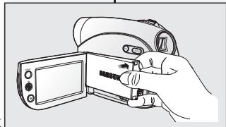 SAMSUNG VP-DX1000 - Chargement du bloc-piles - 4
