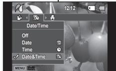 SAMSUNG VP-DX1000 - Réglage de l'option d'impression de l'horodatage - 2