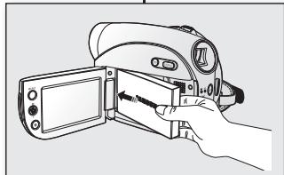 SAMSUNG VP-DX1000 - Chargement du bloc-piles - 3