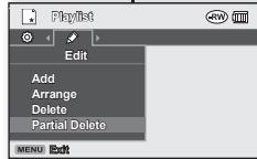 SAMSUNG VP-DX1000 - Suppression d'une partie d'image video dans une liste de lecture - 3