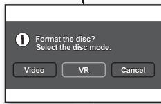 SAMSUNG VP-DX1000 - - La fonction de formatage sera indisponible si le niveau de charge est faible (). - 2